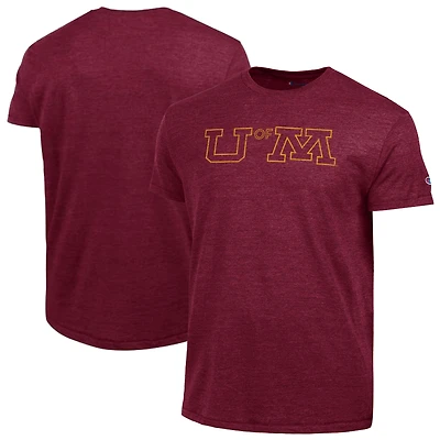 Men's Champion Maroon Minnesota Golden Gophers Vintage Triumph Tri-Blend T-Shirt