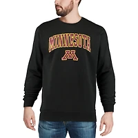 Colosseum Black Minnesota Golden Gophers Arch & Logo Crew Neck Sweat-shirt pour homme