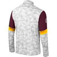 Coupe-vent à quart de zip Colosseum Camo pour hommes Minnesota Golden Gophers OHT Military Appréciation Tomahawk