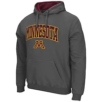 Men's Colosseum Charcoal Minnesota Golden Gophers Arch & Logo 3.0 Pullover Hoodie