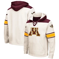 Sweat à capuche lacets Colosseum crème Minnesota Golden Gophers 2.0 pour hommes