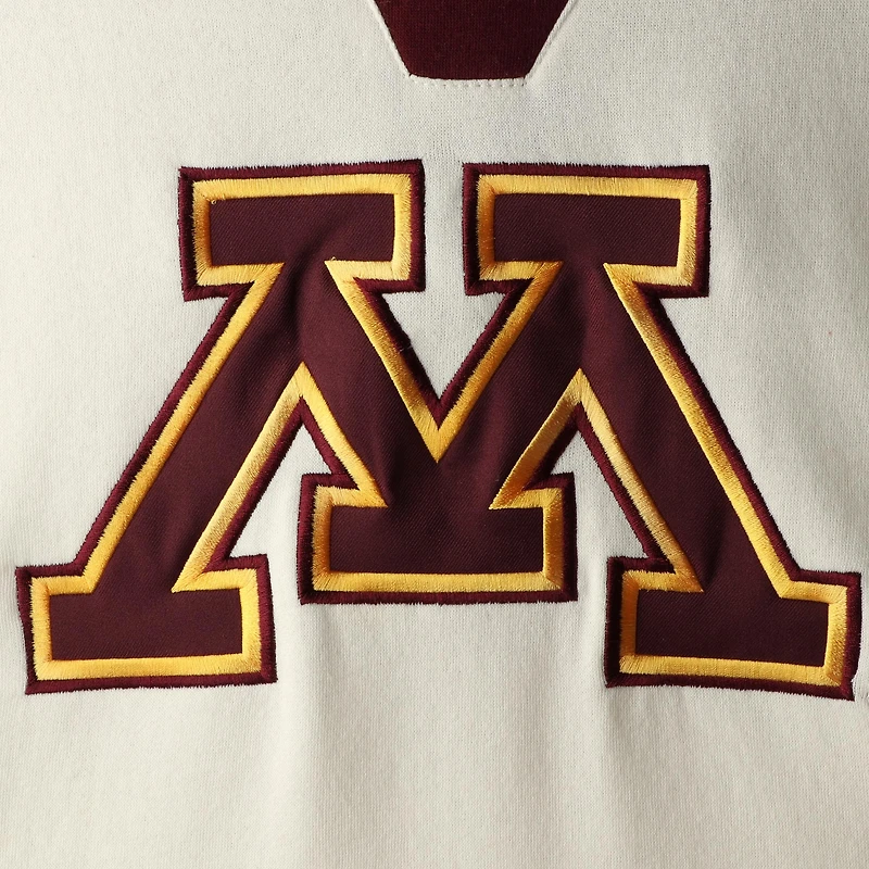 Sweat à capuche lacets Colosseum crème Minnesota Golden Gophers 2.0 pour hommes