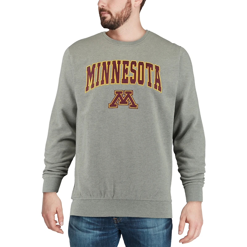 Sweat Colosseum Heather Grey Minnesota Golden Gophers Arch & Logo Homme