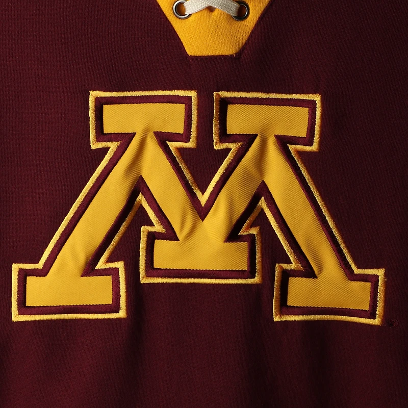 Sweat à capuche lacets Colosseum Maroon Minnesota Golden Gophers 2.0 pour hommes