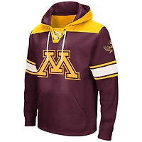 Men's Colosseum Maroon Minnesota Golden Gophers Big & Tall Hockey Lace-Up Pullover Hoodie