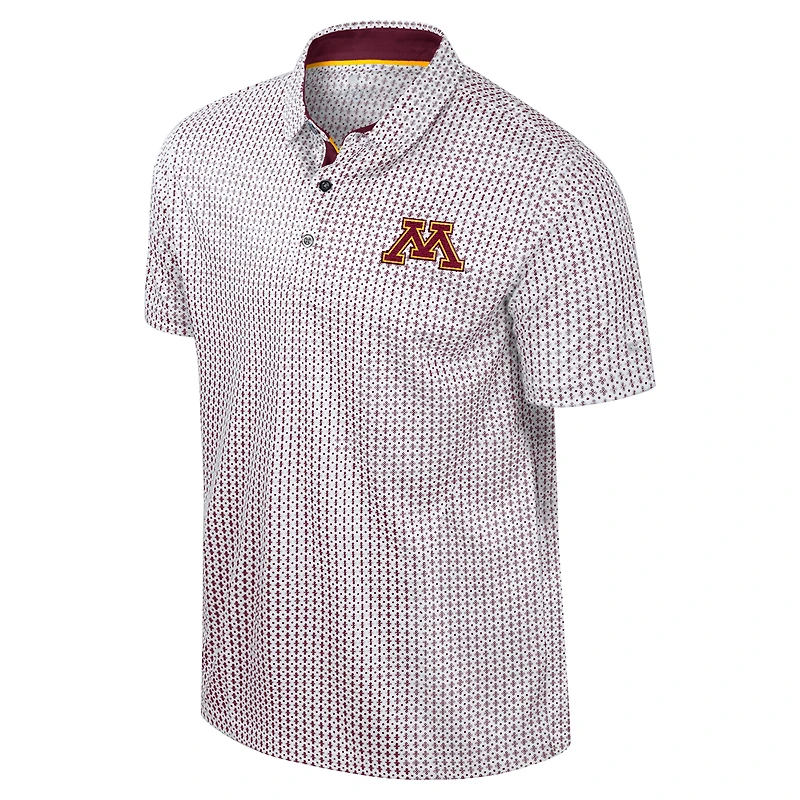 Men's Colosseum Maroon Minnesota Golden Gophers Big & Tall Marty Rival Polo