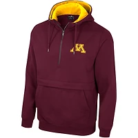 Sweat à capuche demi-zip Colosseum Maroon Minnesota Golden Gophers pour hommes
