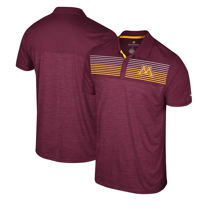 Polo Colosseum Maroon Minnesota Golden Gophers Langmore pour hommes