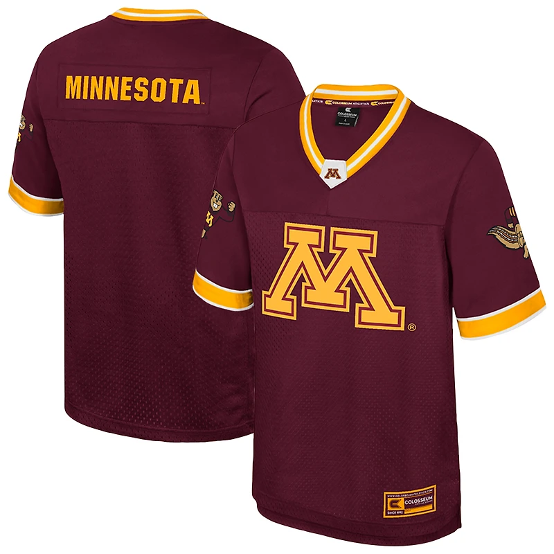 Maillot de football américain « Rien que les coups » des Golden Gophers du Minnesota, couleur marron, pour homme, Colosseum