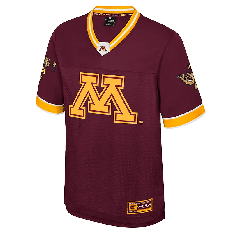 Maillot de football américain « Rien que les coups » des Golden Gophers du Minnesota, couleur marron, pour homme, Colosseum