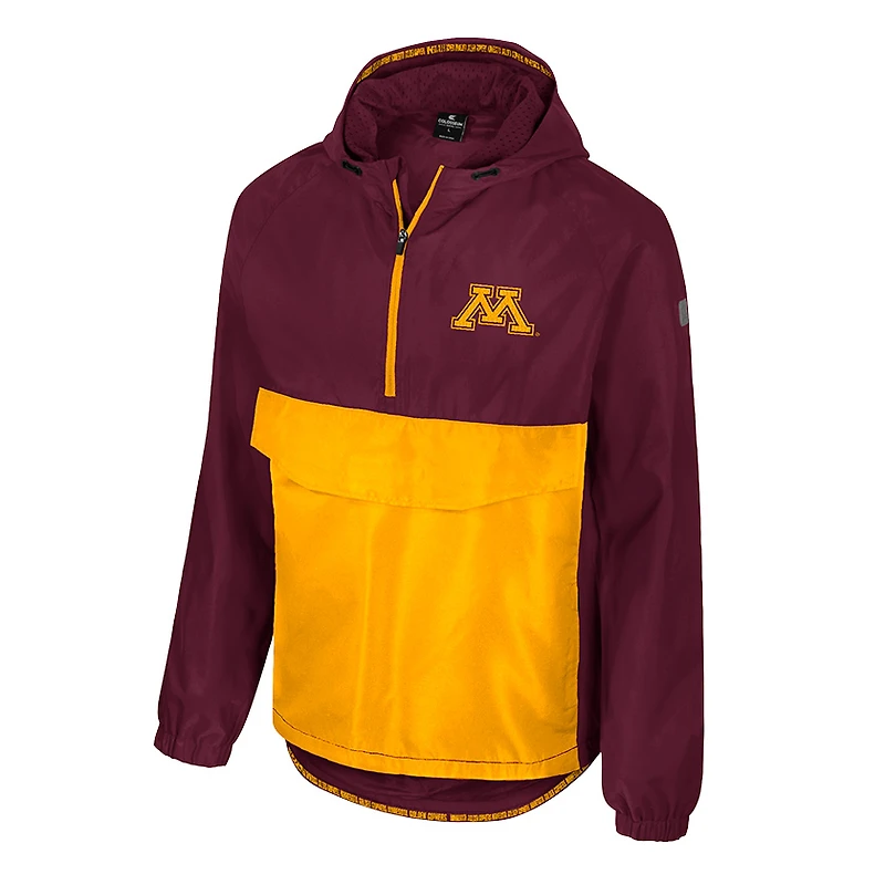 Men's Colosseum  Maroon Minnesota Golden Gophers Reloaded Anorak Half-Zip Jacket