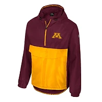 Men's Colosseum  Maroon Minnesota Golden Gophers Reloaded Anorak Half-Zip Jacket