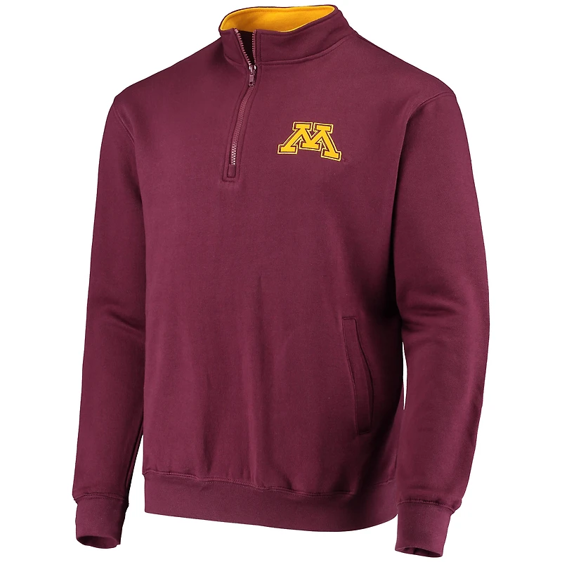 Veste à fermeture éclair quart de logo Colosseum Minnesota Golden Gophers Tortugas pour homme