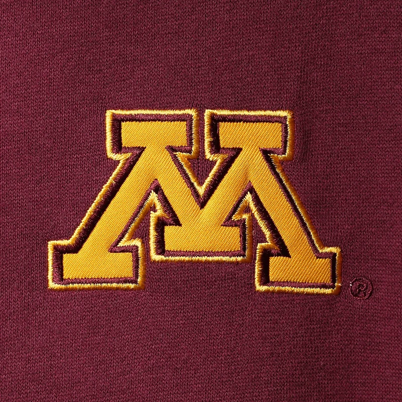 Veste à fermeture éclair quart de logo Colosseum Minnesota Golden Gophers Tortugas pour homme