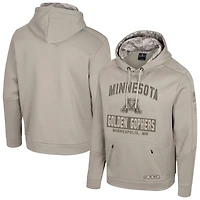 Men's Colosseum  Oatmeal Minnesota Golden Gophers Operation Hat Trick Battalion Hoodie