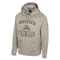 Men's Colosseum  Oatmeal Minnesota Golden Gophers Operation Hat Trick Battalion Hoodie
