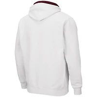Sweat à capuche entièrement zippé Colosseum blanc Minnesota Golden Gophers Arch & Logo 3.0 pour homme