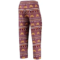 Ensemble de nuit pour homme Concepts Sport marron Minnesota Golden Gophers, haut à manches longues et pantalon