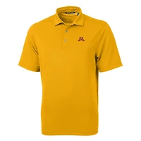 Men's Cutter & Buck Gold Minnesota Golden Gophers Virtue Eco Pique Recycled Polo
