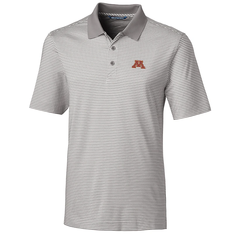 Polo gris à rayures ton sur pour homme, coupeur et buck, Minnesota Golden Gophers, grande taille