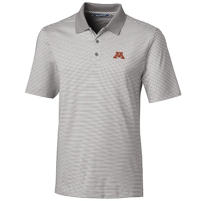Polo gris à rayures ton sur pour homme, coupeur et buck, Minnesota Golden Gophers, grande taille