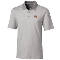 Polo gris à rayures ton sur pour homme, coupeur et buck, Minnesota Golden Gophers, grande taille