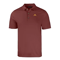 Polo recyclé Forge Eco Stretch pour homme, couleur marron chiné, des Golden Gophers du Minnesota, grandes tailles