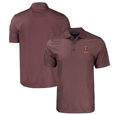 Men's Cutter & Buck  Maroon Minnesota Golden Gophers Pike Eco Tonal Geo Print Stretch Recycled Polo