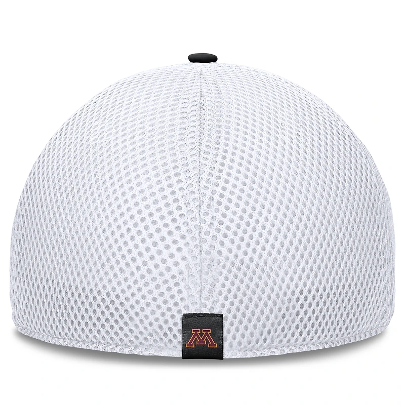 Casquette Flex noire 5 panneaux Minnesota Golden Gophers de Fanatics pour homme