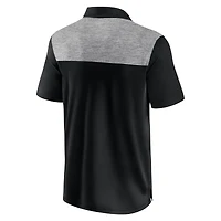 Men's Fanatics Black Minnesota Golden Gophers Iconic Brushed Blocked Polo