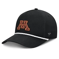 Casquette ajustable Fanatics noire Minnesota Golden Gophers Undertone Rope pour homme