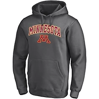 Sweat à capuche avec logo Fanatics Charcoal Minnesota Golden Gophers Campus pour hommes