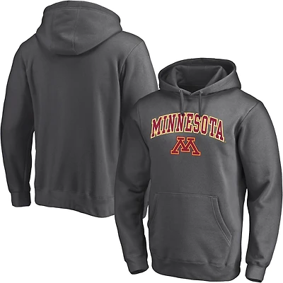Sweat à capuche avec logo Fanatics Charcoal Minnesota Golden Gophers Campus pour hommes