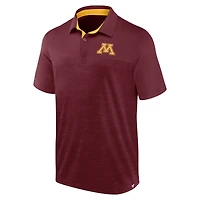 Polo classique Homefield Fanatics Heather Maroon Minnesota Golden Gophers pour hommes
