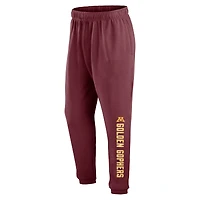 Pantalon de survêtement en polaire Fanatics Maroon Minnesota Golden Gophers Chop Block pour hommes