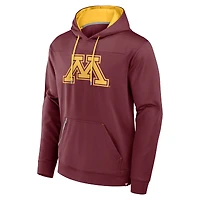 Sweat à capuche Fanatics pour hommes, couleur marron, motif Defender Dot Faded Primary des Golden Gophers du Minnesota