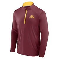 Veste zippée à quart de zip Fundamental Defender des Golden Gophers du Minnesota Fanatics pour homme