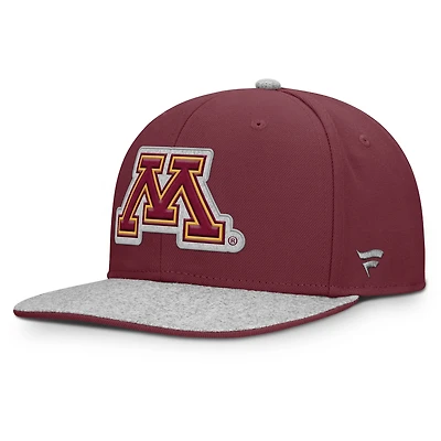 Men's Fanatics Maroon Minnesota Golden Gophers Loden Snapback Hat