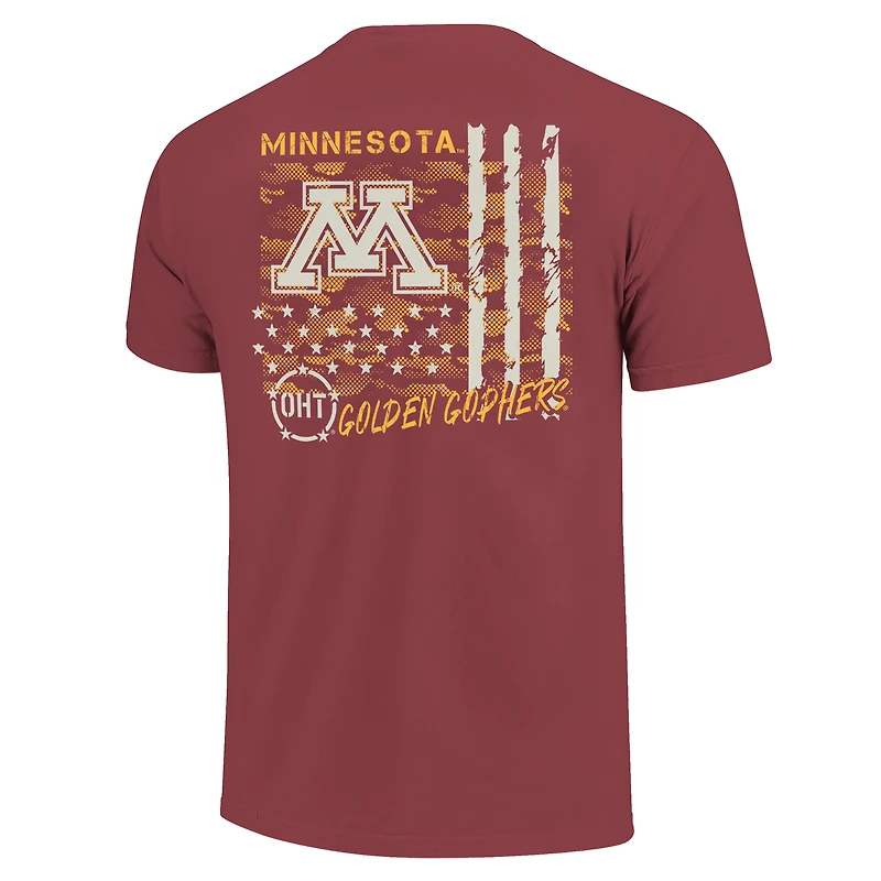 T-shirt camouflage marron pour homme des Golden Gophers du Minnesota (OHT)