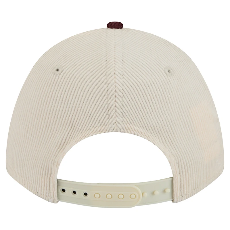 Men's New Era Maroon/Cream Minnesota Golden Gophers Arch Two-Tone Corduroy 9FORTY A-Frame Adjustable Hat
