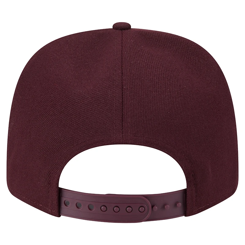 Casquette extensible à boutons-pression New Era 9SEVENTY pour homme, motif bordeaux, des Golden Gophers du Minnesota, pour le jour du match