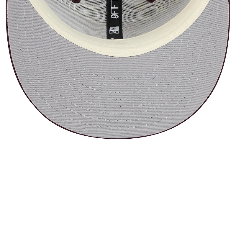 Casquette à visière à carreaux 9FIFTY Snapback pour homme des Golden Gophers du Minnesota de New Era