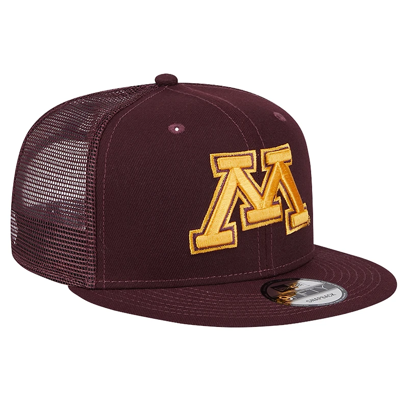 Men's New Era Maroon Minnesota Golden Gophers Trucker 9FIFTY Snapback Hat