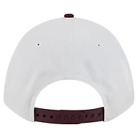 Casquette ajustable 9FORTY A-Frame M-Crown pour homme, blanche/marron, avec logo Arch des Golden Gophers du Minnesota, New Era