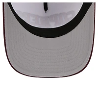 Casquette ajustable 9FORTY A-Frame M-Crown pour homme, blanche/marron, avec logo Arch des Golden Gophers du Minnesota, New Era