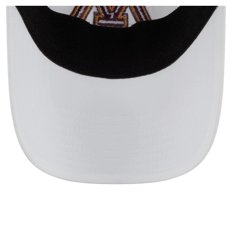 Casquette ajustable Active Ripstop 9TWENTY blanche des Golden Gophers du Minnesota de New Era pour homme