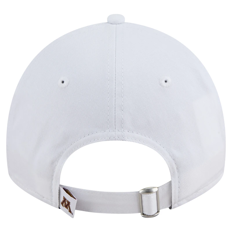 Men's New Era White Minnesota Golden Gophers Fan 9TWENTY Adjustable Hat