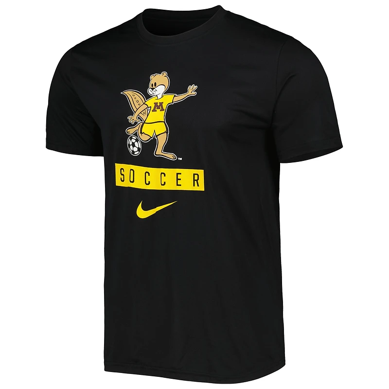 Men's Nike Black Minnesota Golden Gophers Goldy Soccer Legend Performance T-Shirt