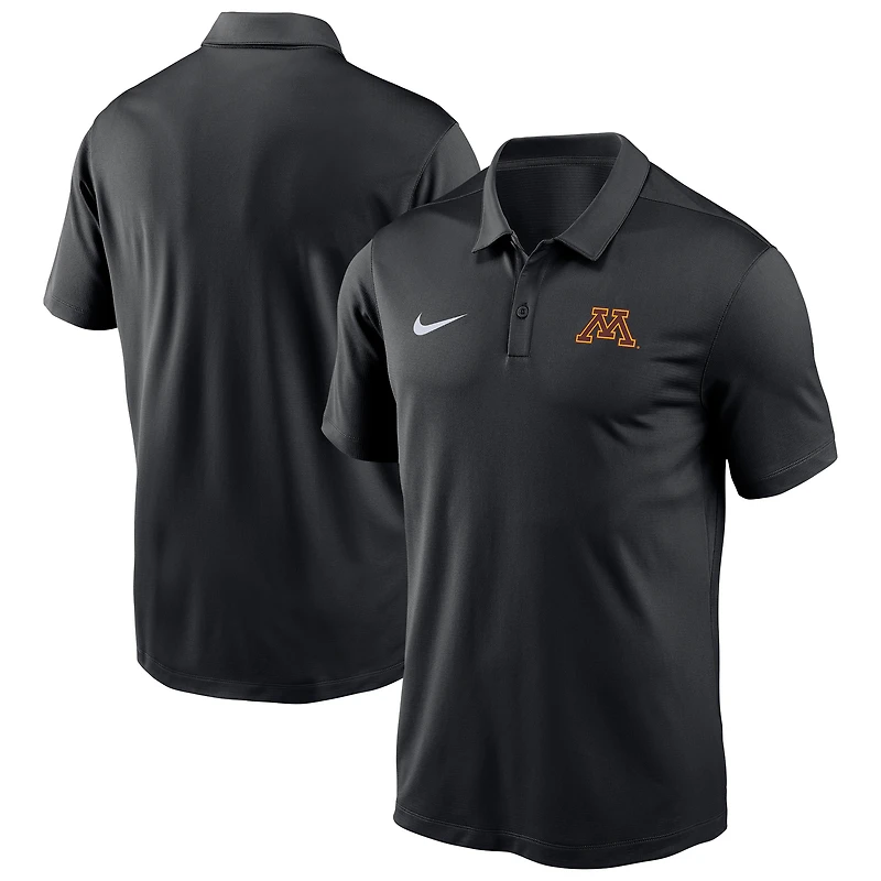 Men's Nike Black Minnesota Golden Gophers Victory Solid Performance Polo