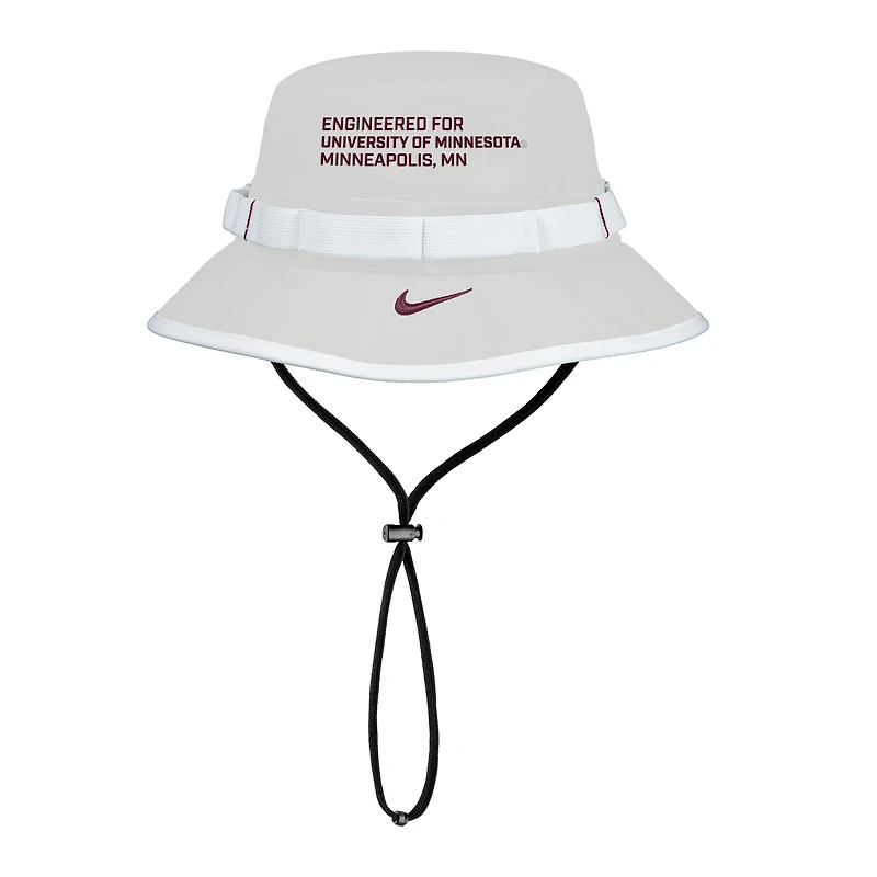 Men's Nike  Gray Minnesota Golden Gophers 2025 On-Field Boonie Performance Bucket Hat